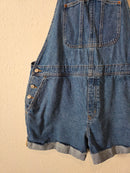 Relaxed Denim Shortalls (XL)