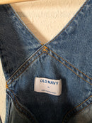 Relaxed Denim Shortalls (XL)