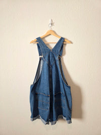 Relaxed Denim Shortalls (XL)