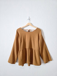 Madewell Textured Babydoll Top (M)