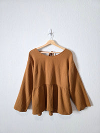 Madewell Textured Babydoll Top (M)