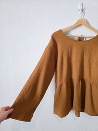 Madewell Textured Babydoll Top (M)