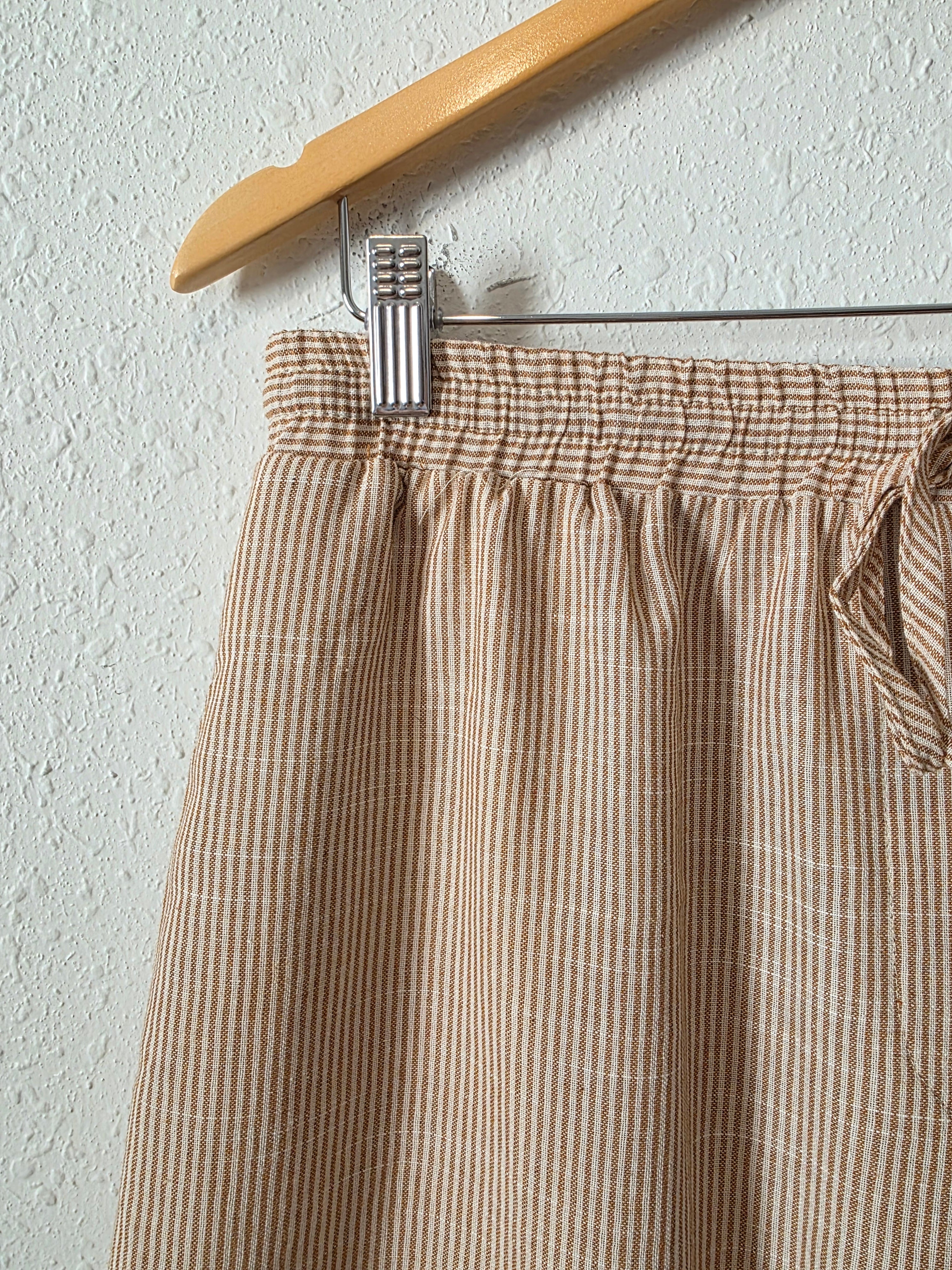 Mustard Seed Striped Wide Leg Pants (L)