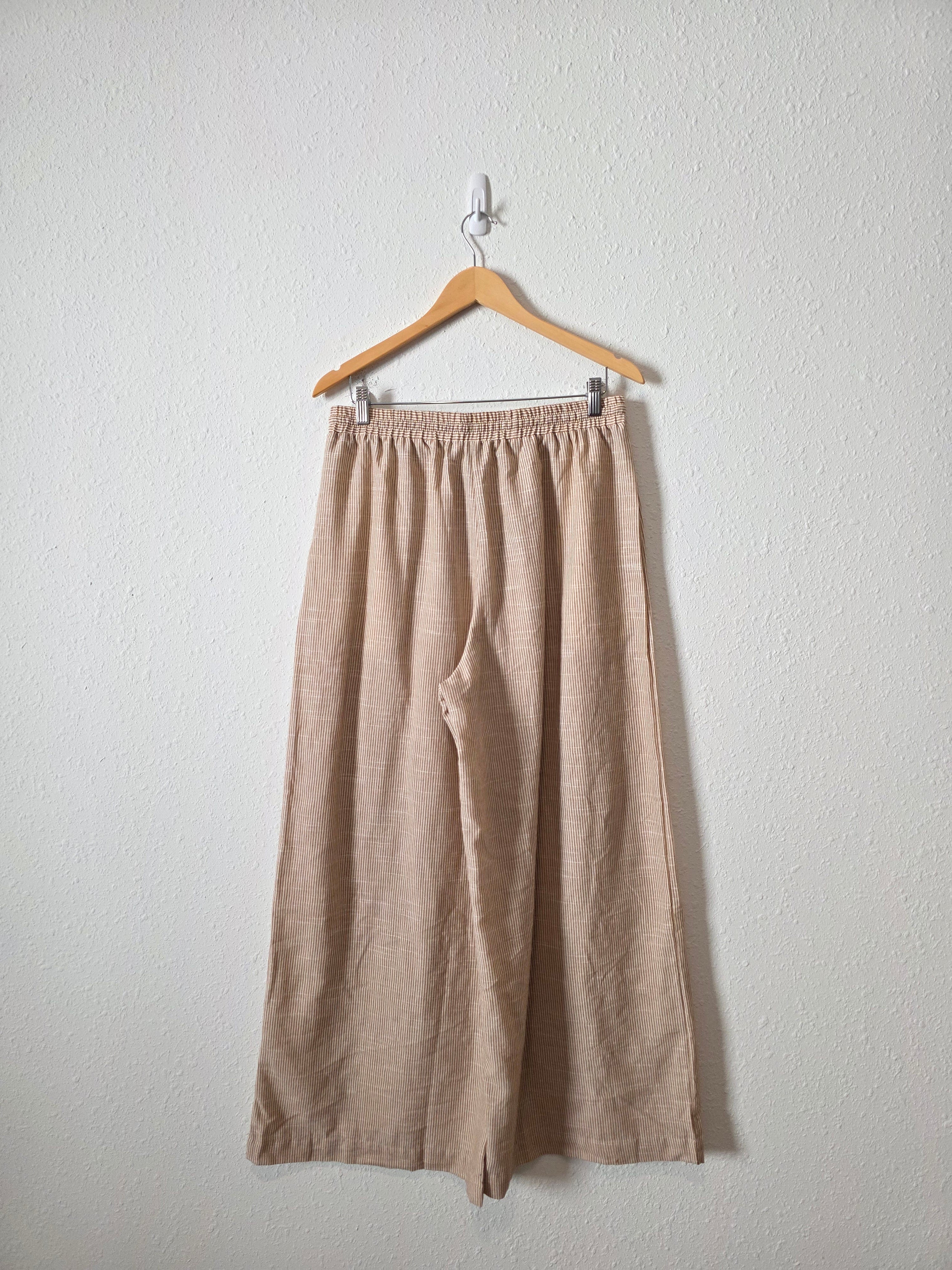 Mustard Seed Striped Wide Leg Pants (L)