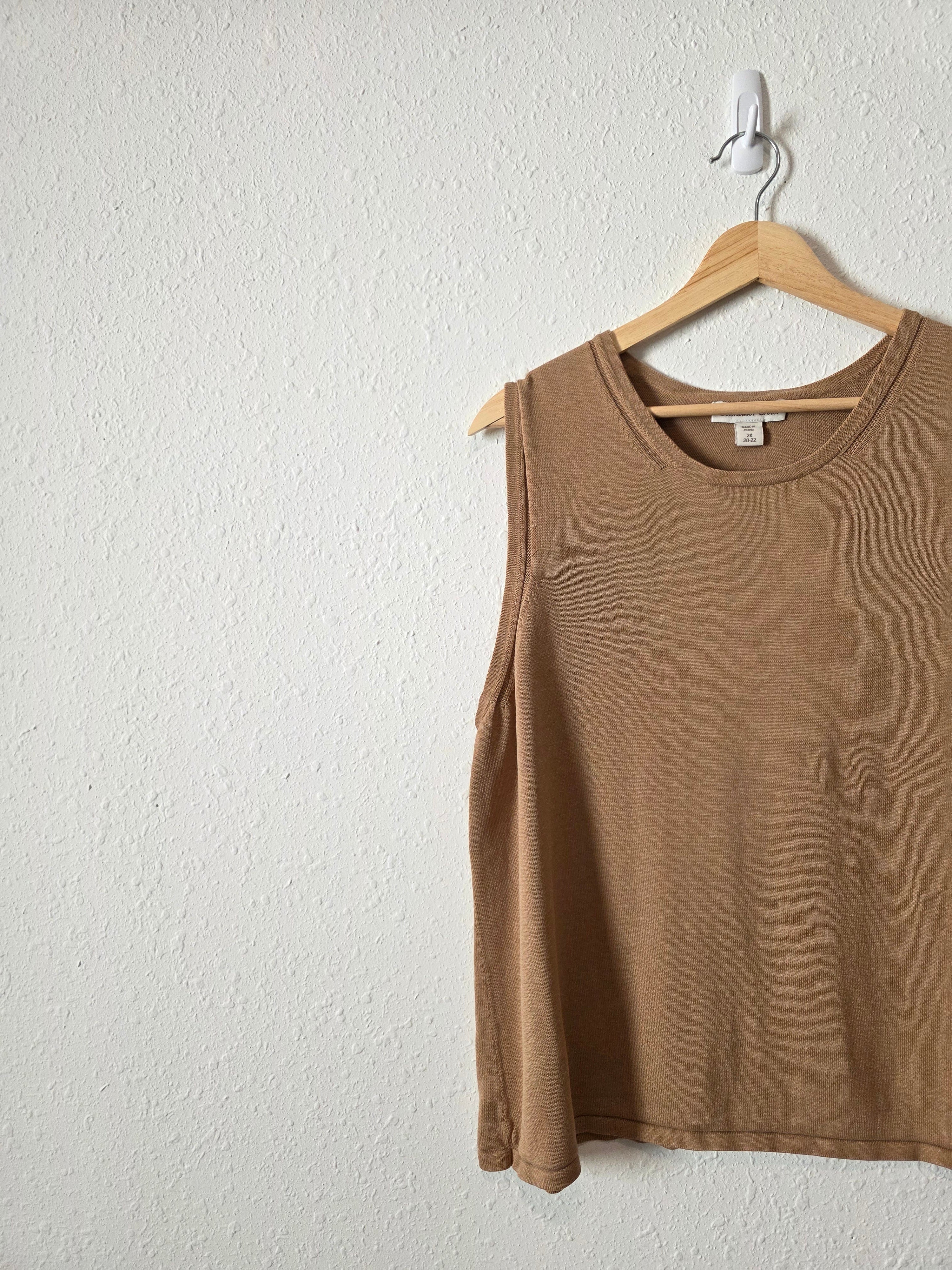 Silk Cotton Blend Tank (2X)