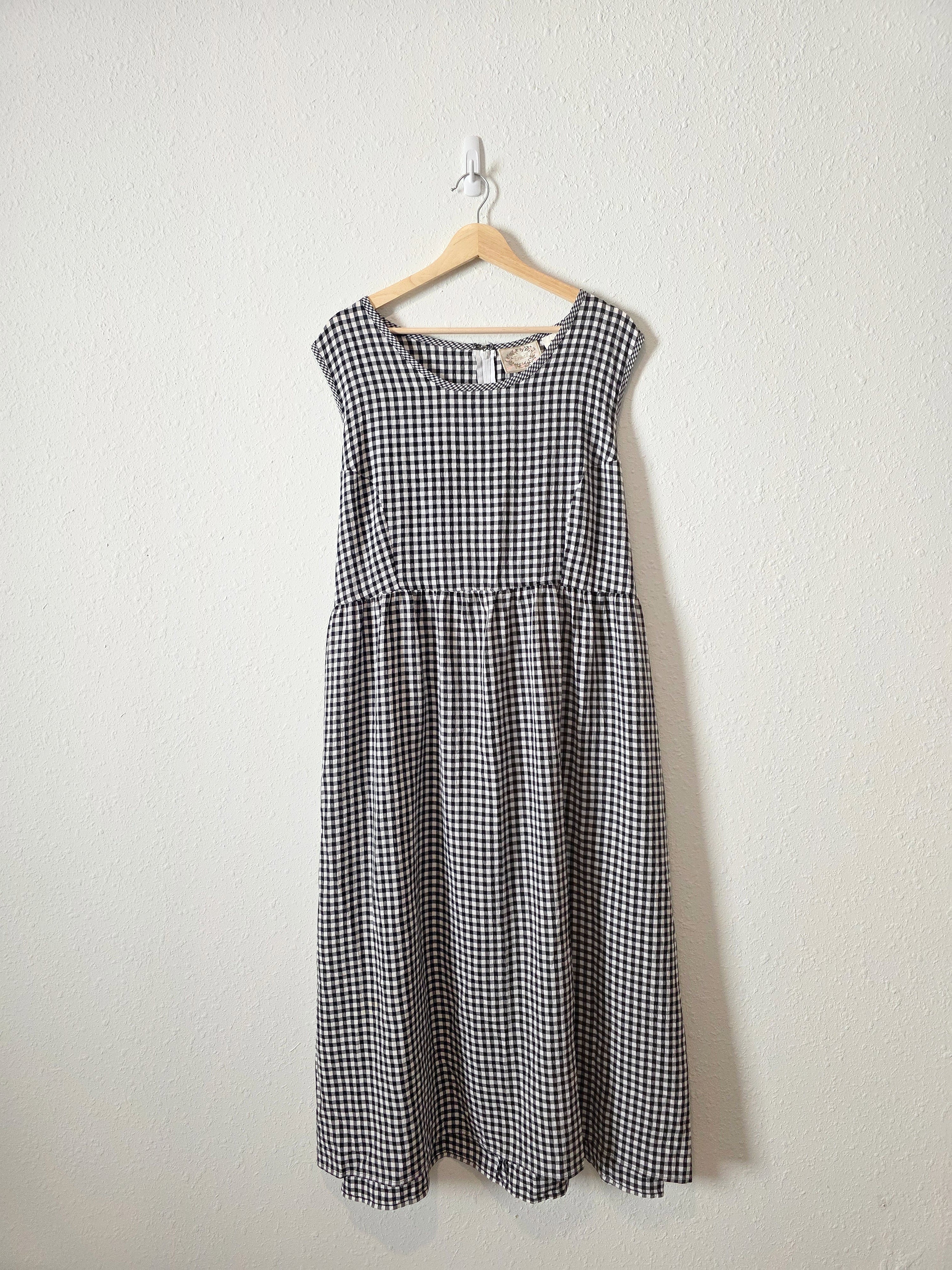 Vintage Gingham Midi Dress (3X)