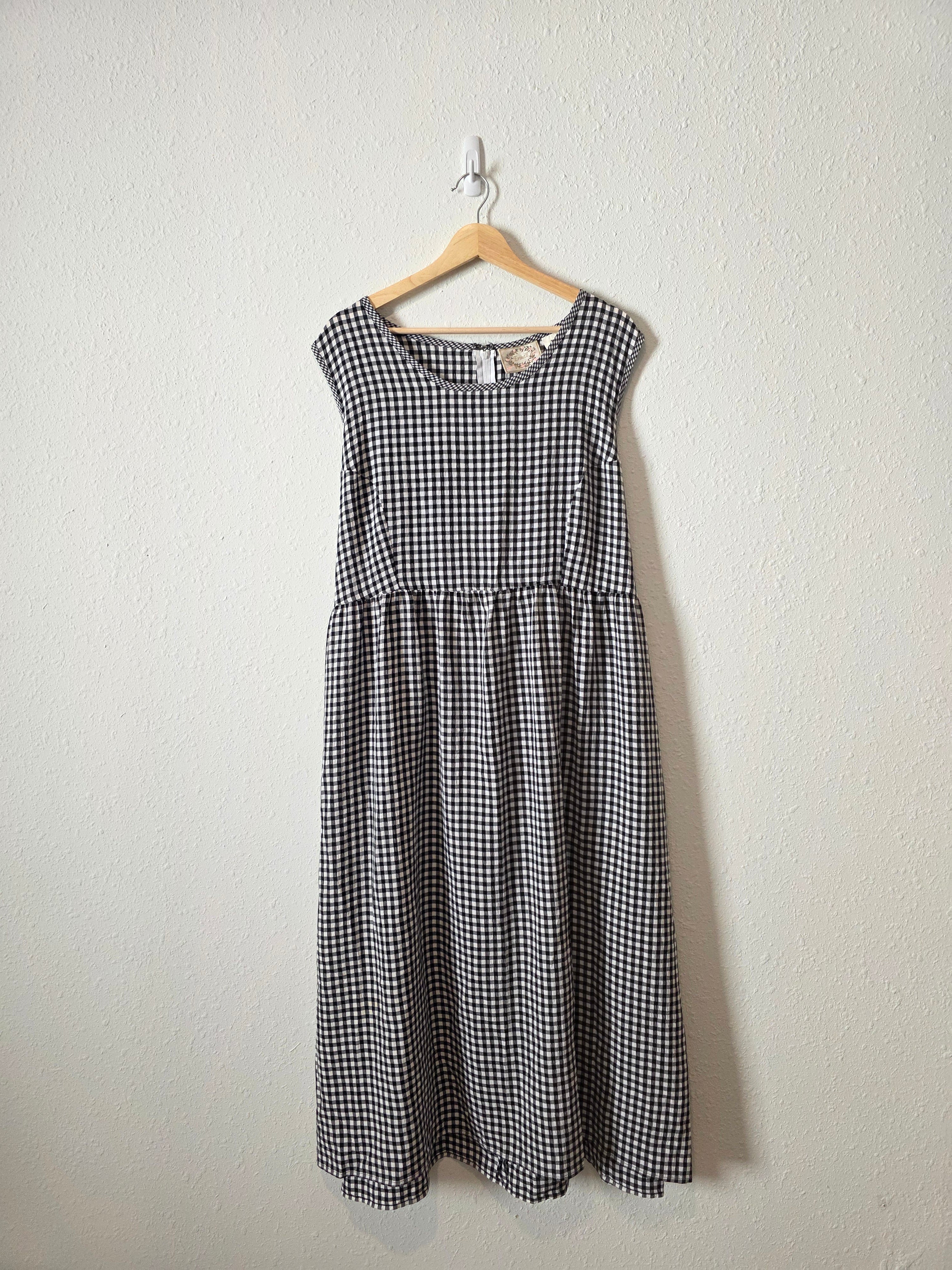 Vintage Gingham Midi Dress (3X)
