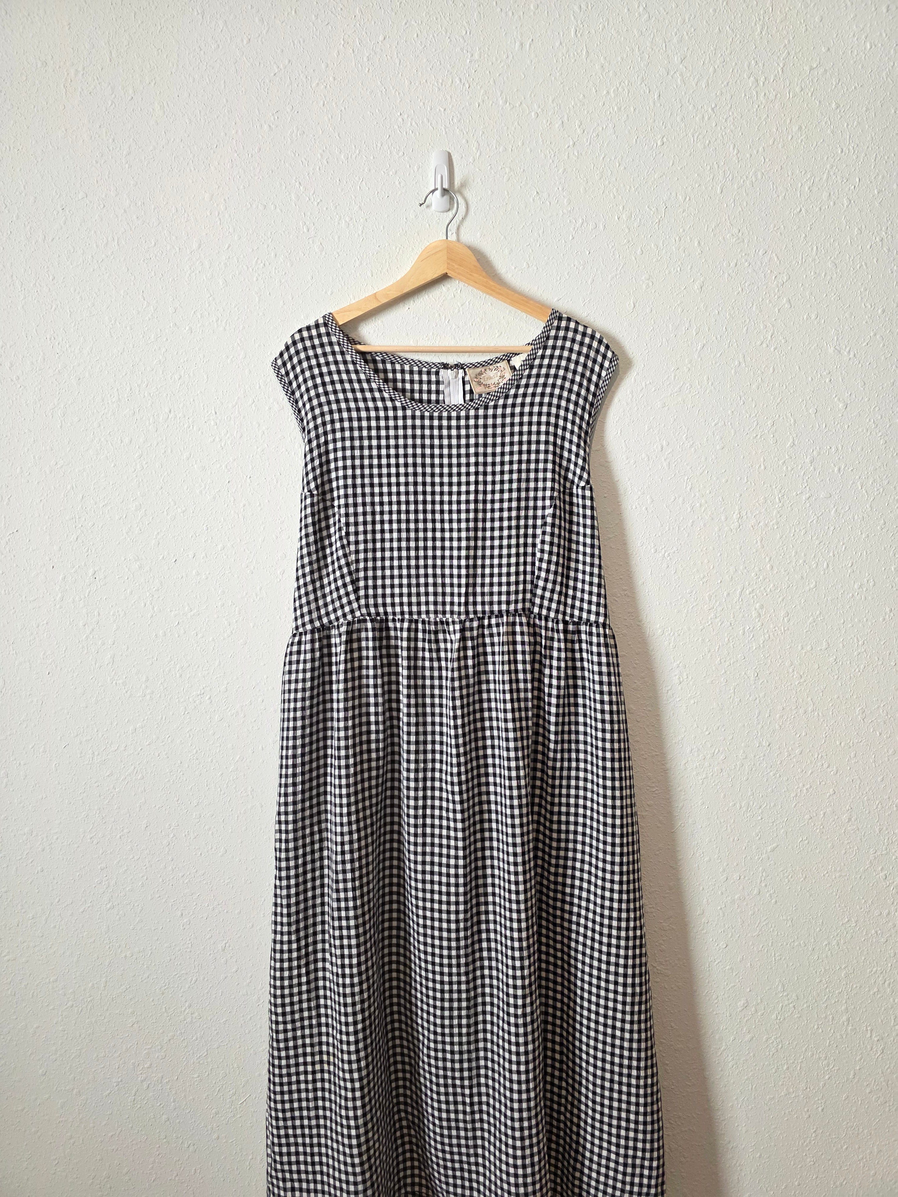 Vintage Gingham Midi Dress (3X)