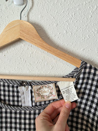 Vintage Gingham Midi Dress (3X)