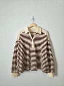 Altar'd State Oversized Striped Henley (M)
