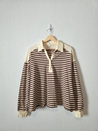 Altar'd State Oversized Striped Henley (M)