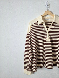Altar'd State Oversized Striped Henley (M)