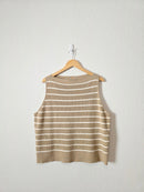 Banana Republic Striped Boatneck Tank (XXL)