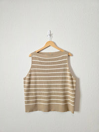 Banana Republic Striped Boatneck Tank (XXL)