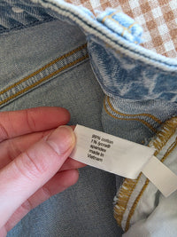Light Wash Relaxed Denim Shorts (22)