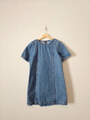 Denim Short Sleeve Mini Dress (S)