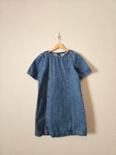 Denim Short Sleeve Mini Dress (S)