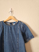 Denim Short Sleeve Mini Dress (S)