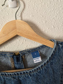 Denim Short Sleeve Mini Dress (S)