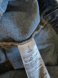 Denim Short Sleeve Mini Dress (S)