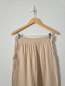 Cotton Gauze Wide Leg Pants (M)
