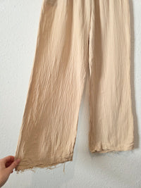 Cotton Gauze Wide Leg Pants (M)