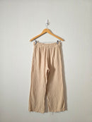 Cotton Gauze Wide Leg Pants (M)