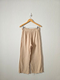 Cotton Gauze Wide Leg Pants (M)