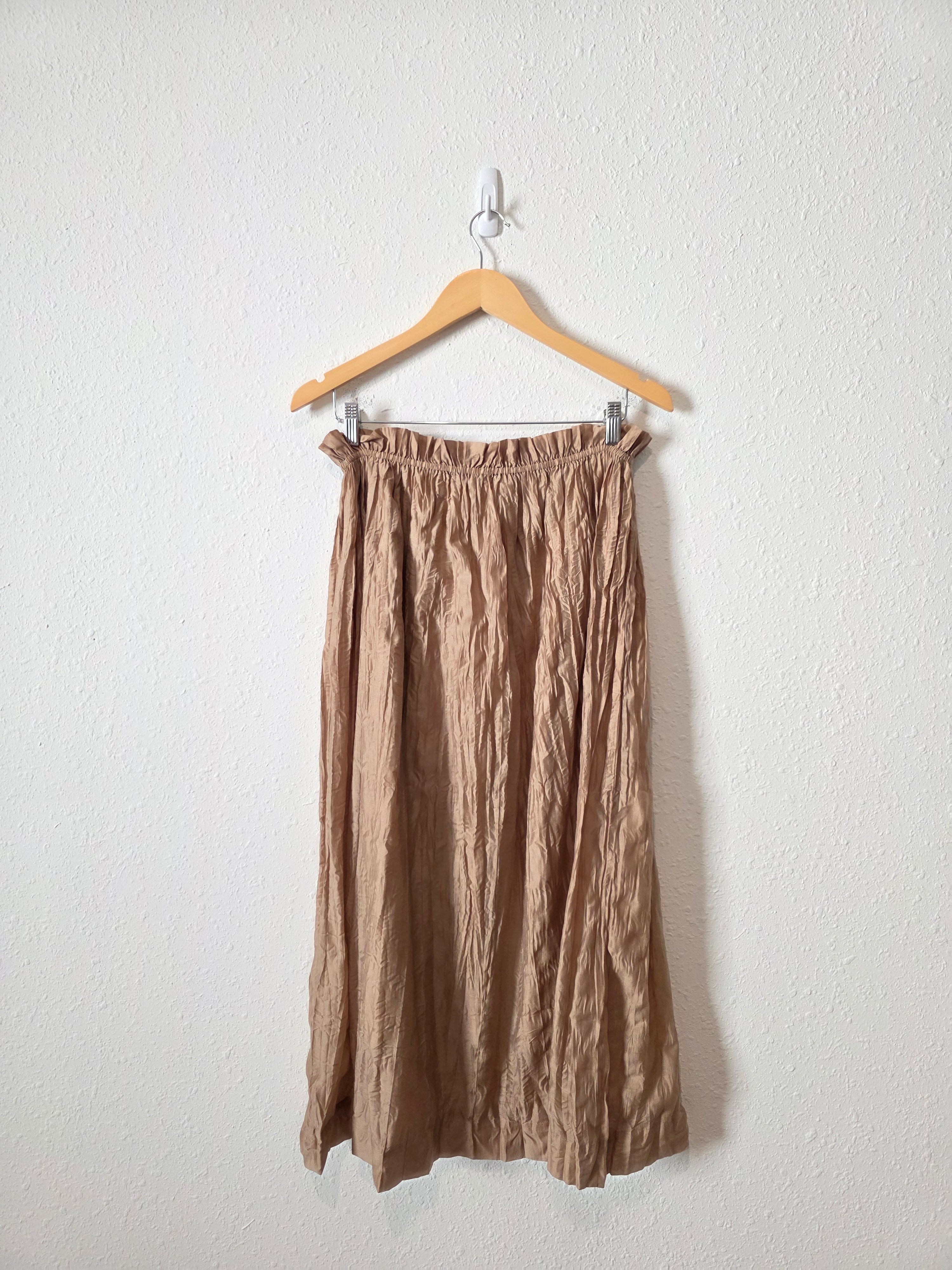 J.Crew Crinkled Midi Skirt (S)