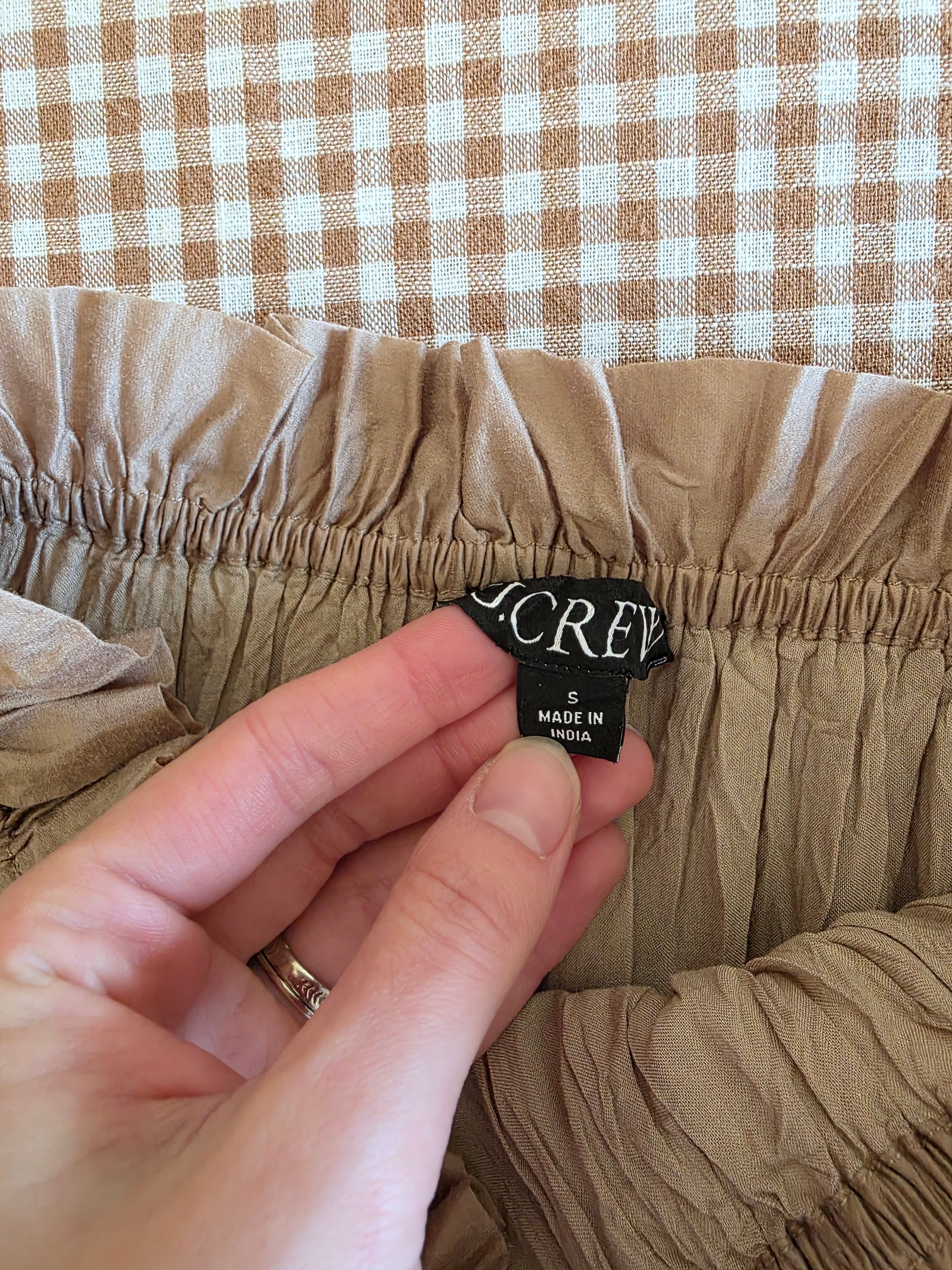 J.Crew Crinkled Midi Skirt (S)