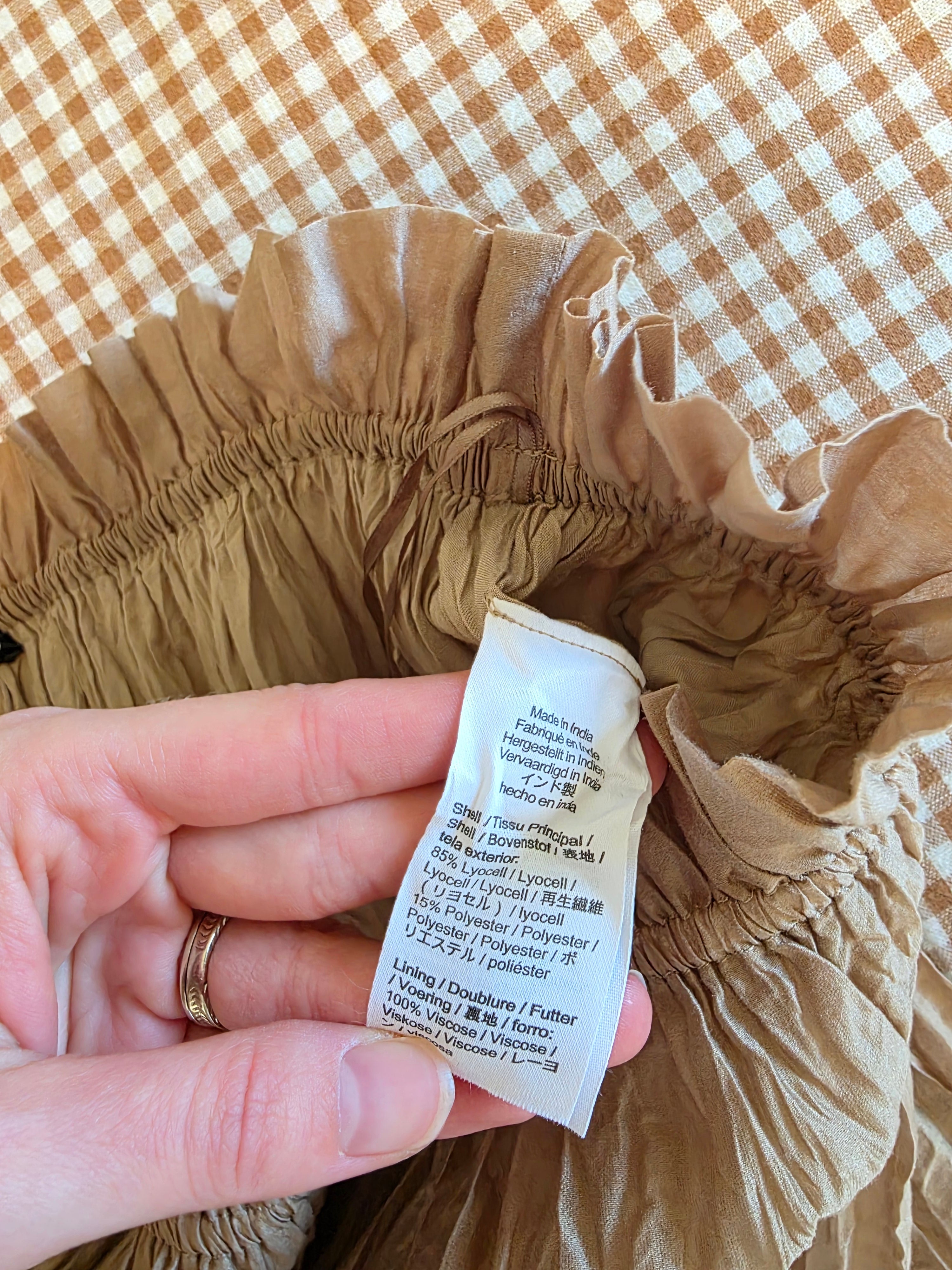 J.Crew Crinkled Midi Skirt (S)