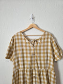 Hayden Mustard Cotton Midi Dress (2X)