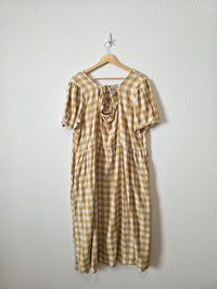 Hayden Mustard Cotton Midi Dress (2X)