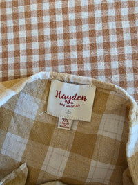 Hayden Mustard Cotton Midi Dress (2X)