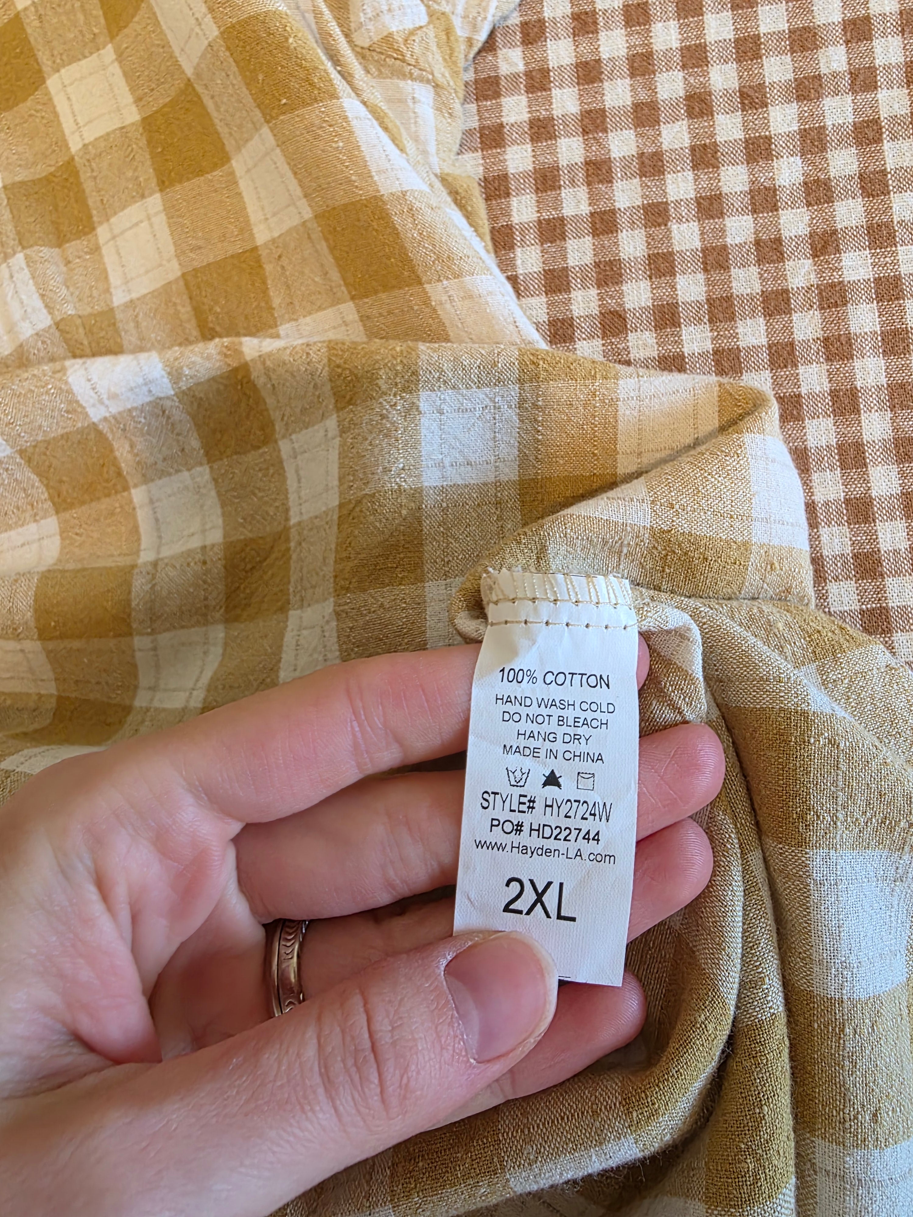 Hayden Mustard Cotton Midi Dress (2X)