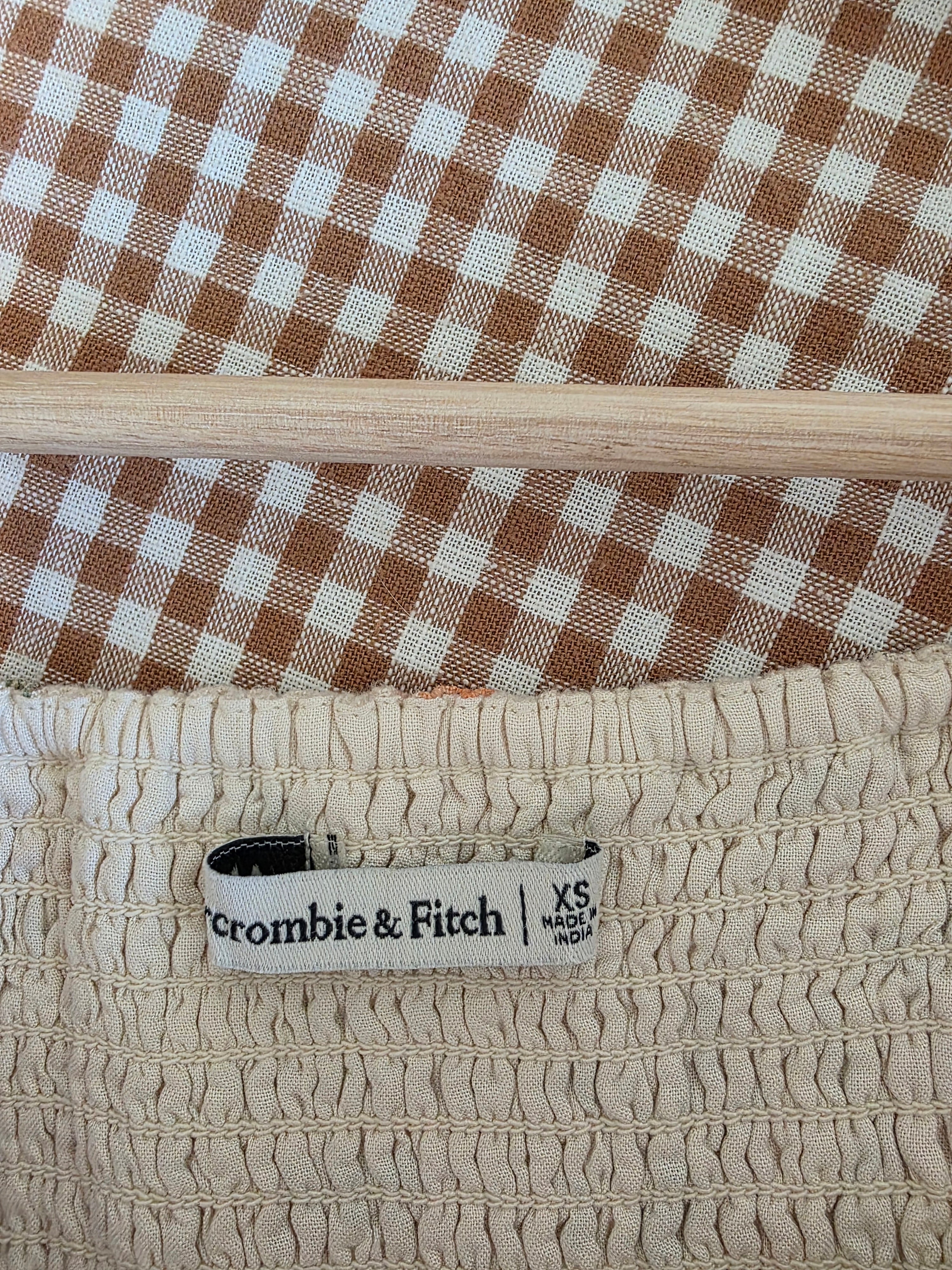 Abercrombie Linen Blend Printed Top (XS)