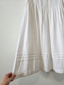 White Cotton Midi Skirt (L)