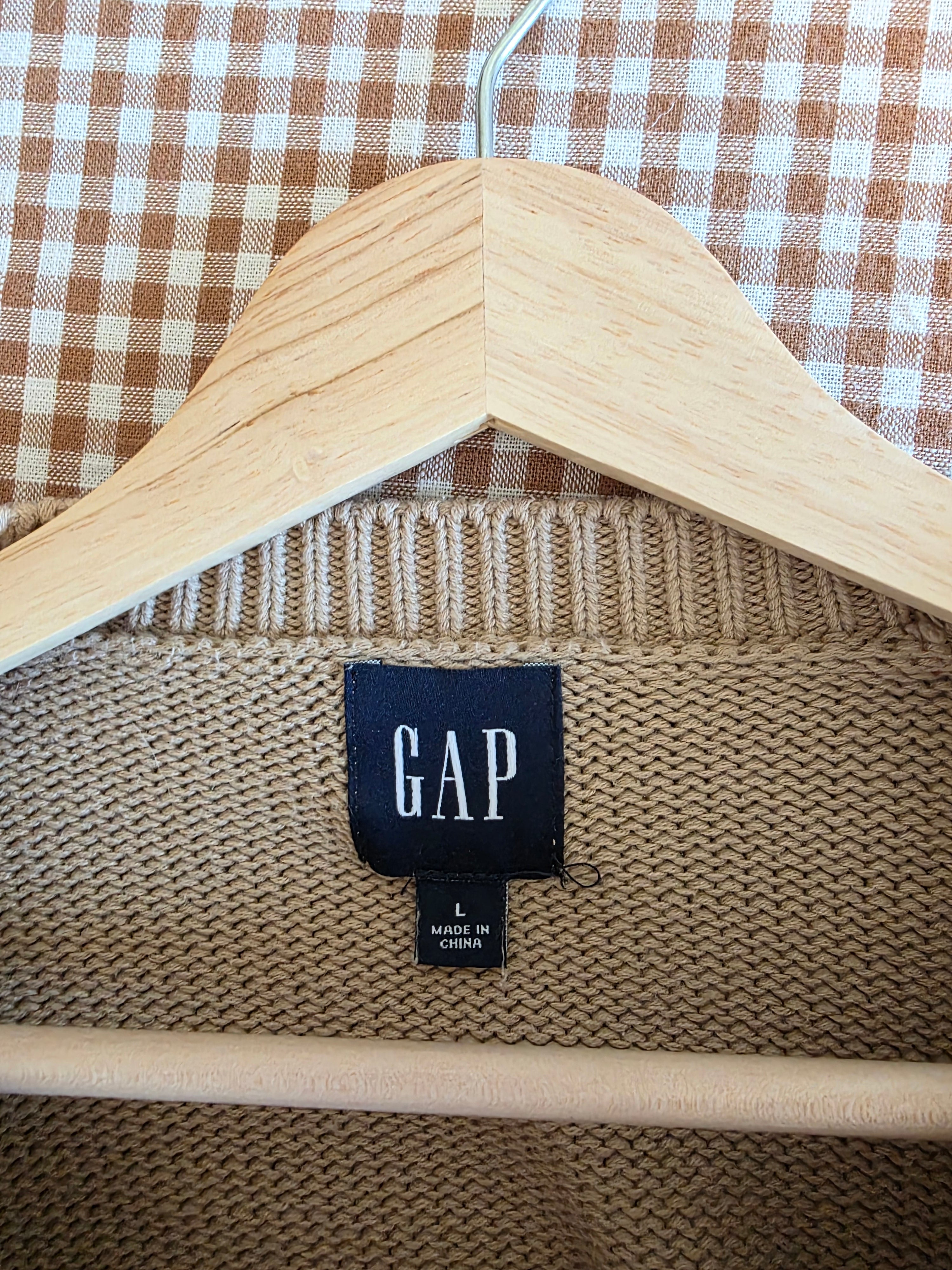 Gap Neutral Cotton Sweater (L)