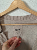 Aerie Taupe Fleece Cardigan (XXL)