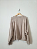 Aerie Taupe Fleece Cardigan (XXL)