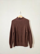 J.Crew Chocolate Brown Rollneck Sweater (XS)