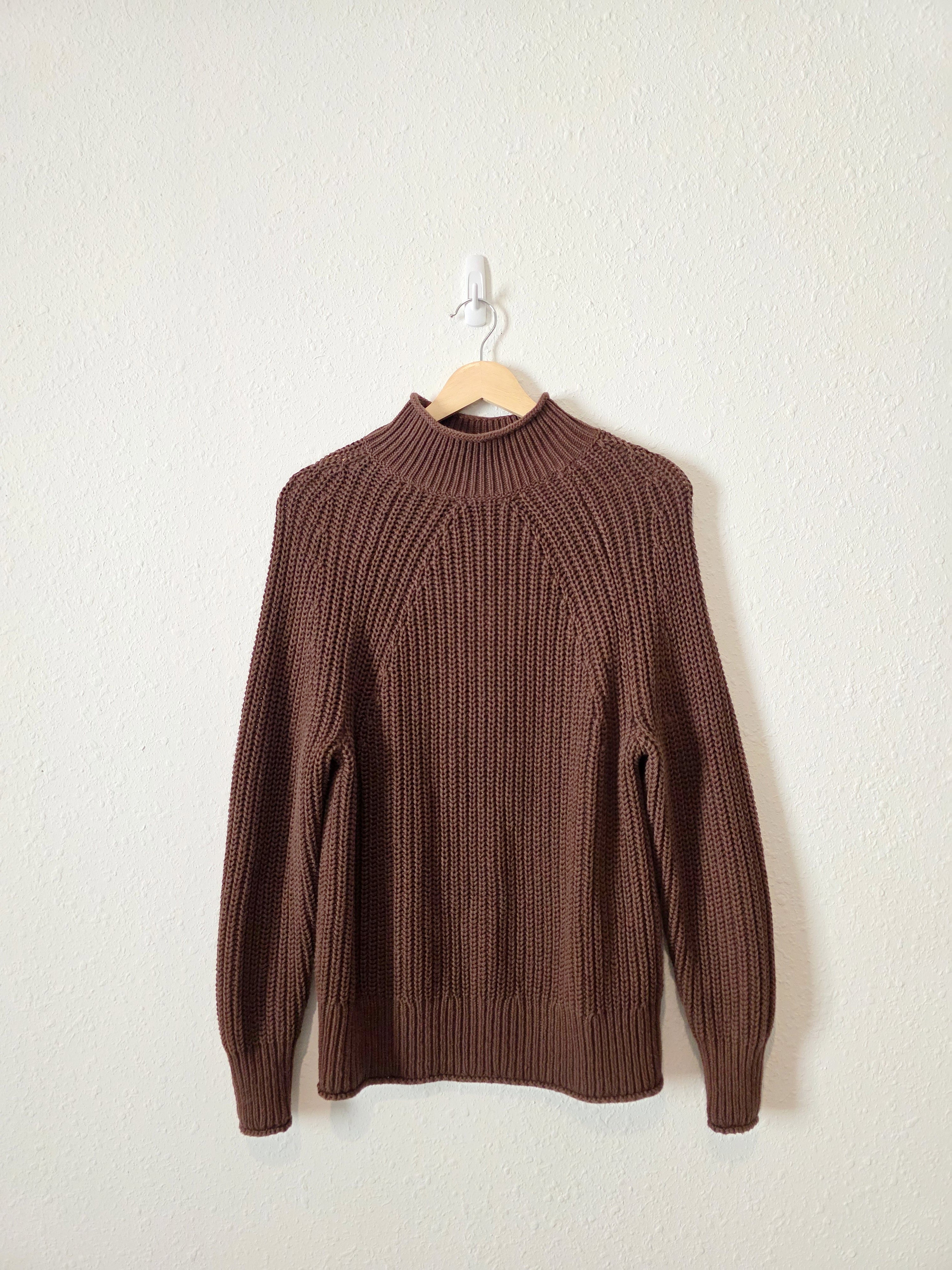 J.Crew Chocolate Brown Rollneck Sweater (XS)