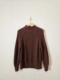 J.Crew Chocolate Brown Rollneck Sweater (XS)