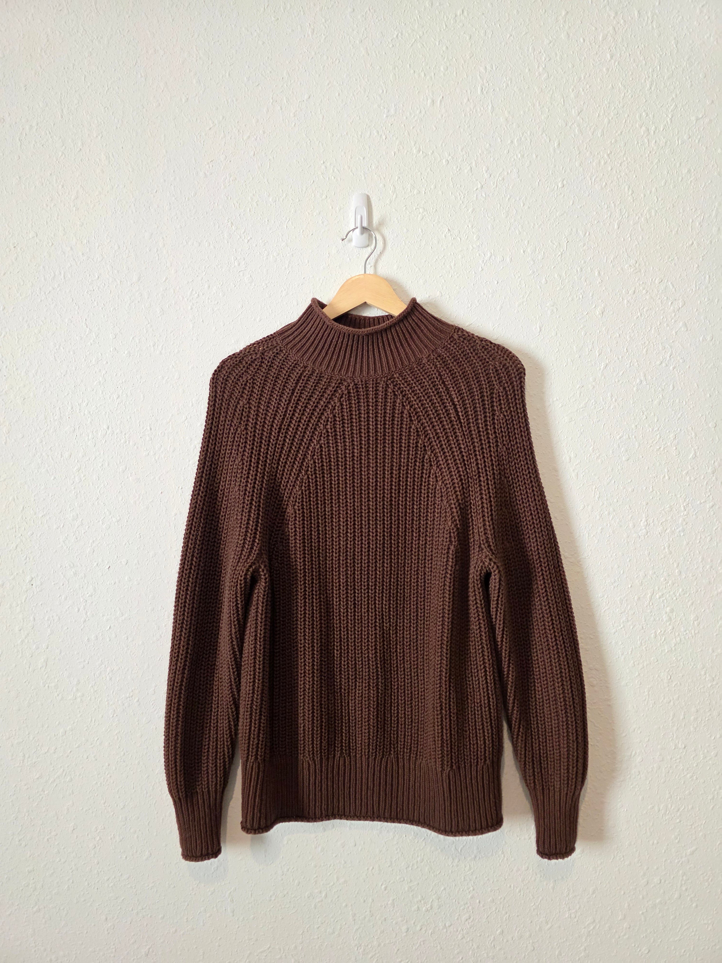 J.Crew Chocolate Brown Rollneck Sweater (XS)