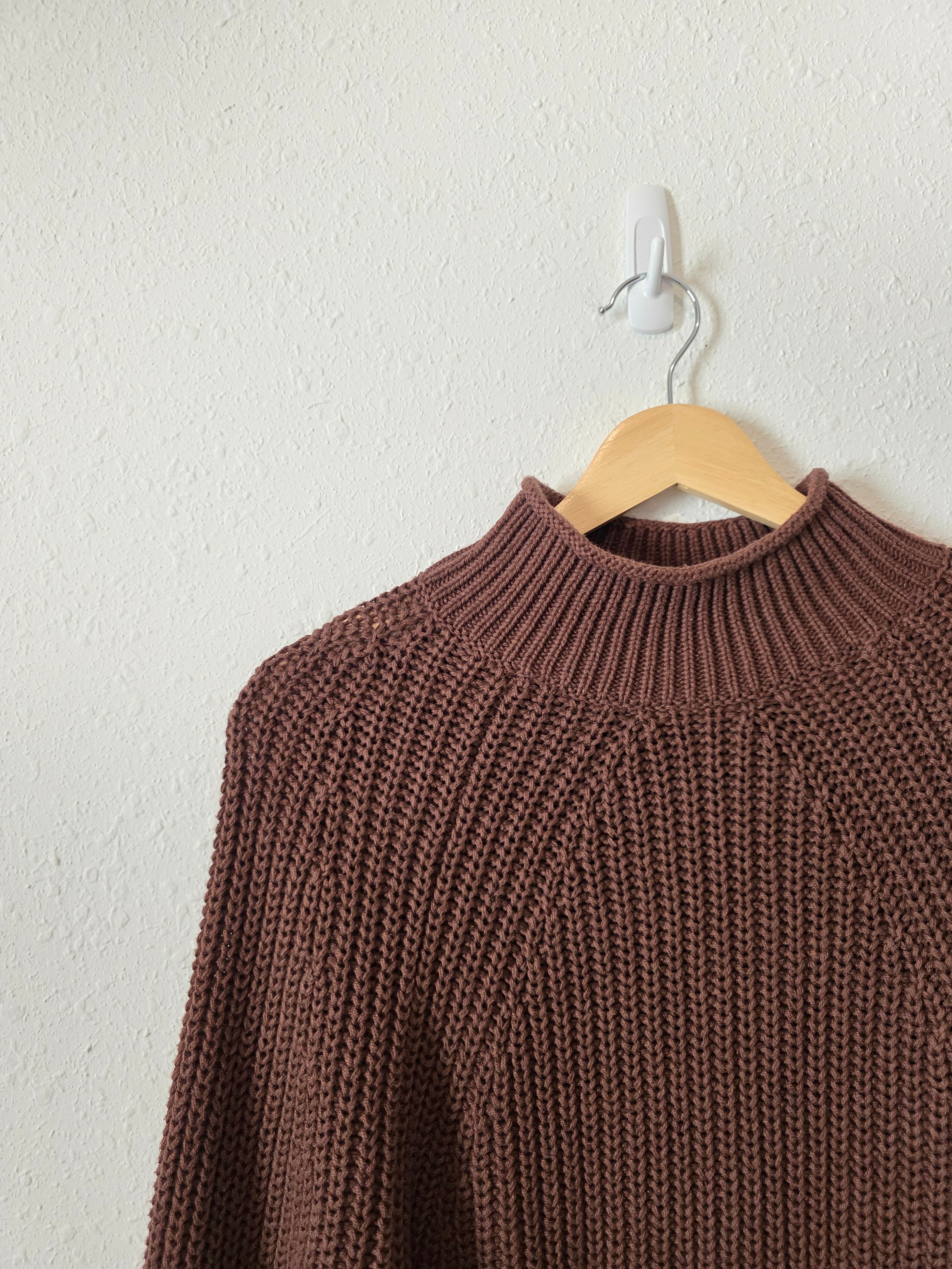 J.Crew Chocolate Brown Rollneck Sweater (XS)