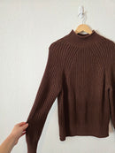 J.Crew Chocolate Brown Rollneck Sweater (XS)