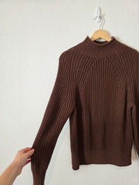 J.Crew Chocolate Brown Rollneck Sweater (XS)