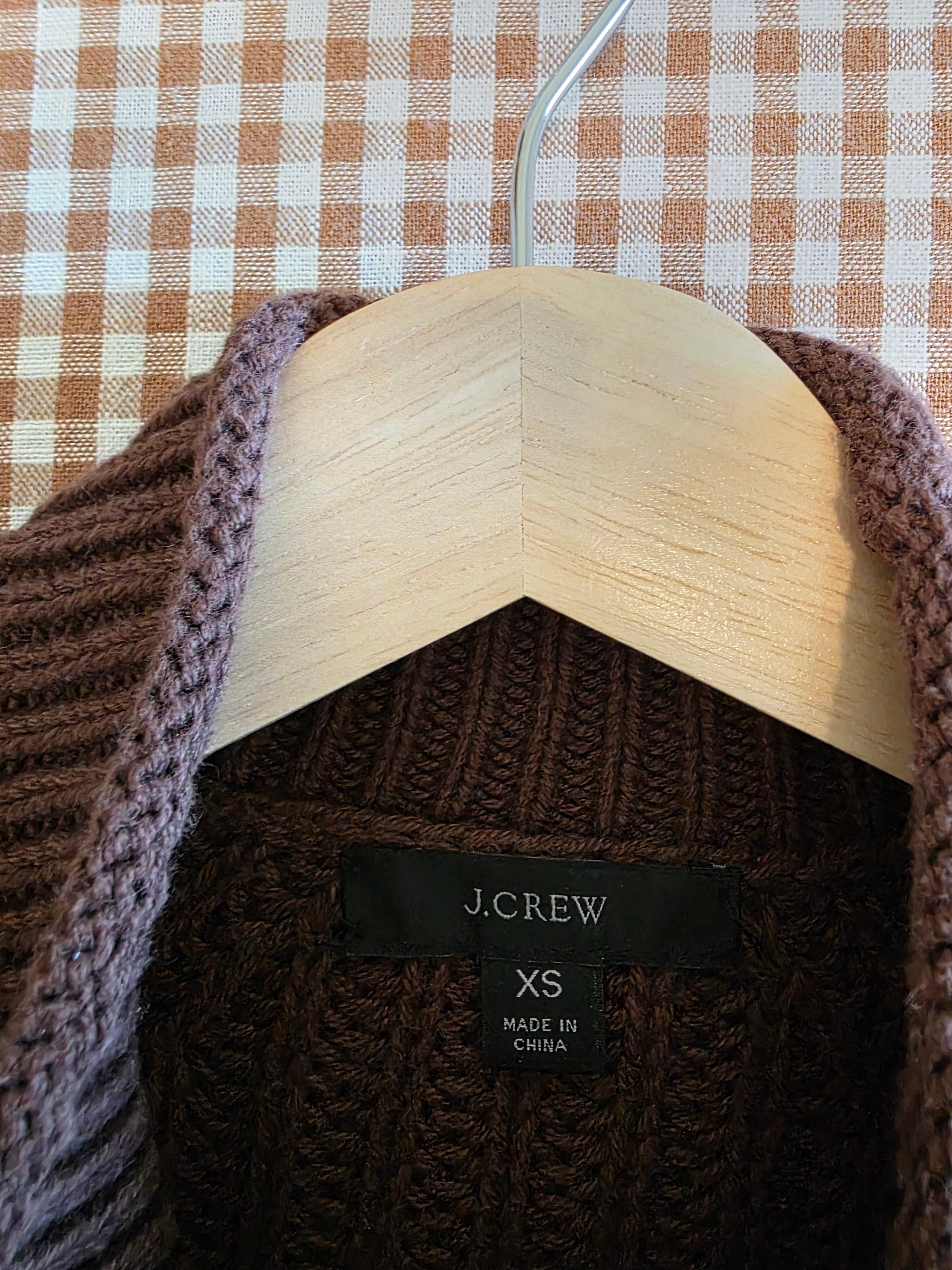 J.Crew Chocolate Brown Rollneck Sweater (XS)