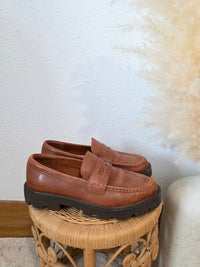 Aldo Brown Leather Loafers (8)