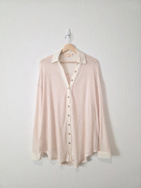 Listicle Oversized Button Up (XL)
